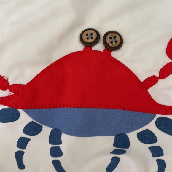 Mud Pie crab swim top with button eyes 4-5 T - Picture 3 of 5